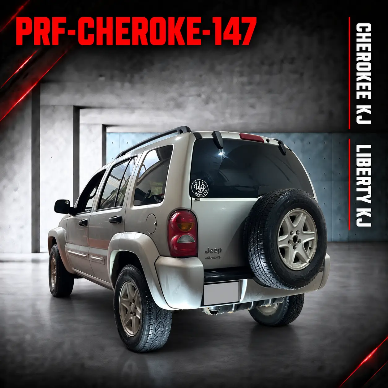 Jeep Cherokee KJ / Liberty KJ Motorcycle Carrier Mounting Kit Jeep Cherokee KJ Liberty KJ motorcycle carrier chassis mounting kit PRF-CHEROKE-147